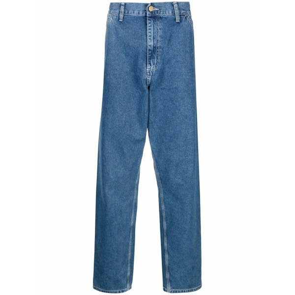 カーハート メンズ デニムパンツ ボトムス Simple straight-leg jeans Blue｜asty