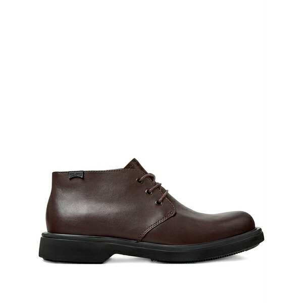 カンペール メンズ ブーツ シューズ Norman lace-up leather desert boots Brown｜asty