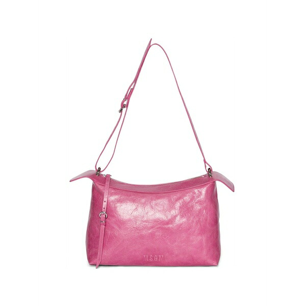 エムエスジイエム レディース ショルダーバッグ 御徒面子 Zip-fastening shoulder bag Pink