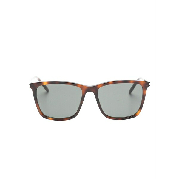 サンローラン アイウェア メンズ サングラス・アイウェア 付属物 Rectangle frame sunglasses Brown バッグ・小物・ブランド雑貨-眼鏡・サングラス-サングラス