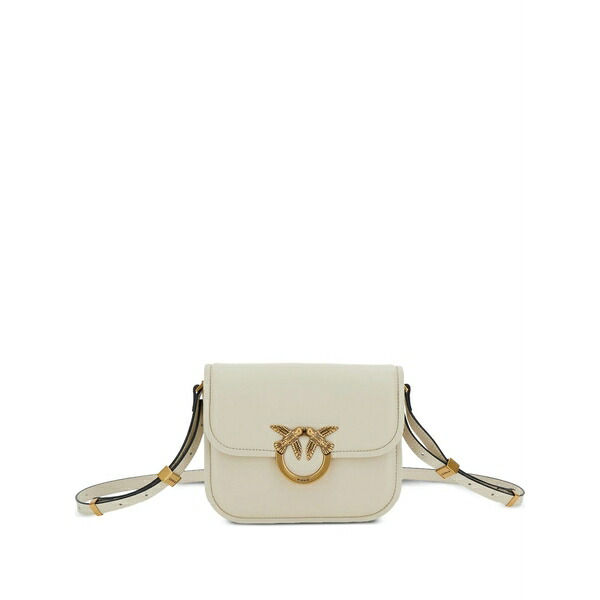 ピンコ レディース ショルダーバッグ 御徒面子 Mini love box shoulder bag White