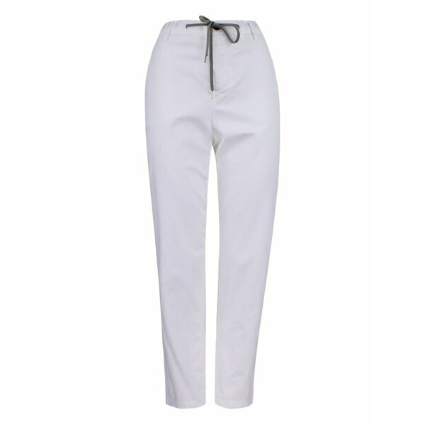 イレブンティ レディース カジュアルパンツ ボトムス Drawstring pocket trousers White