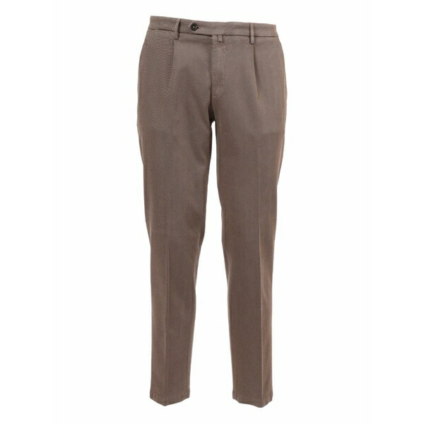 ブリリア 1949 メンズ カジュアルパンツ ボトムス Pleated trousers Brown