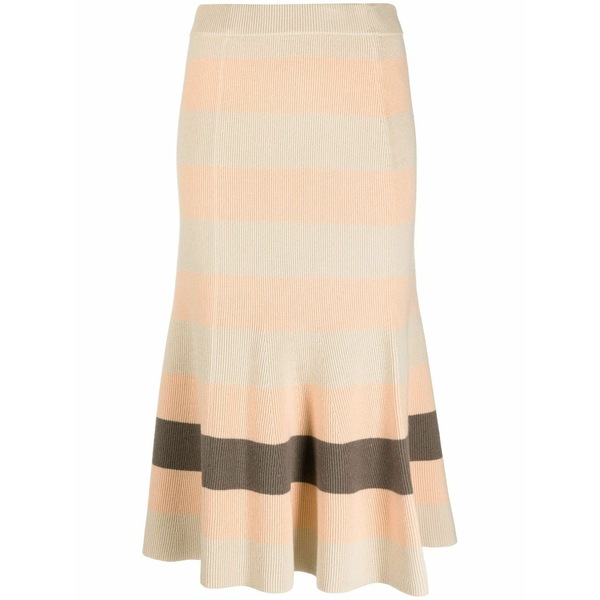 ジョセフ レディース スカート ボトムス Stripe animation knitted skirt Neutrals|asty