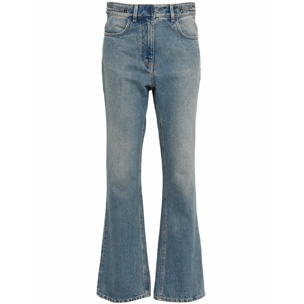 ジバンシー レディース デニムパンツ ボトムス 4g-motif straight-leg jeans Blue|asty