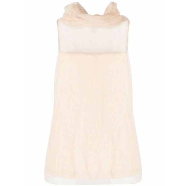 ファビアナ フィリッピ レディース シャツ トップス Roll-neck tulle top Pink｜asty
