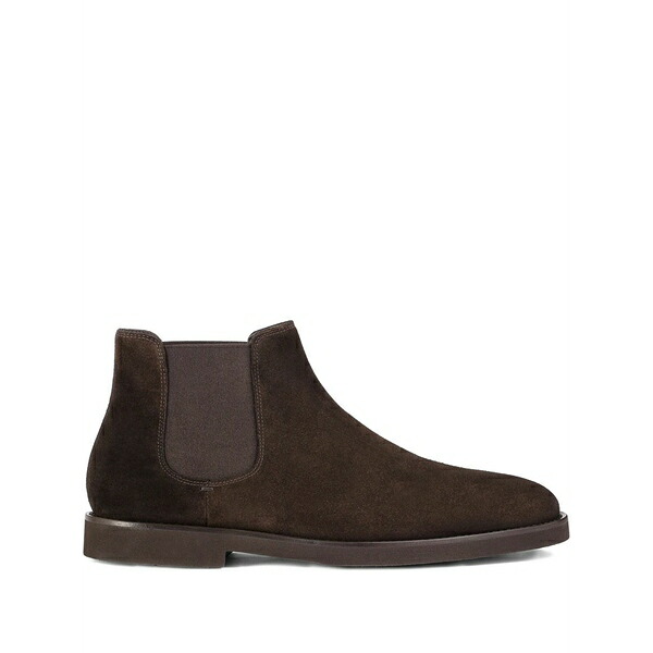 ドンカルズ メンズ ブーツ シューズ Suede elastic-sided ankle boots Brown｜asty