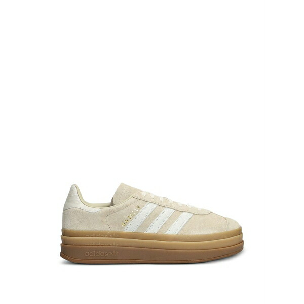 アディダス レディース スニーカー シューズ Gazelle bold stripes platform sneakers Neutrals|asty