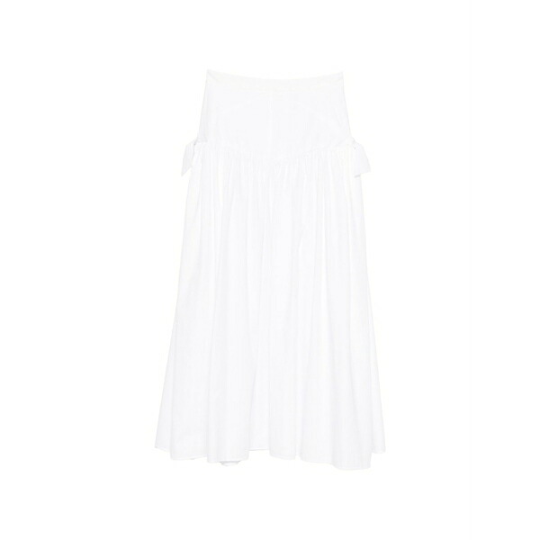 サンドロ レディース スカート ボトムス Tie-detail a-line maxi skirt White
