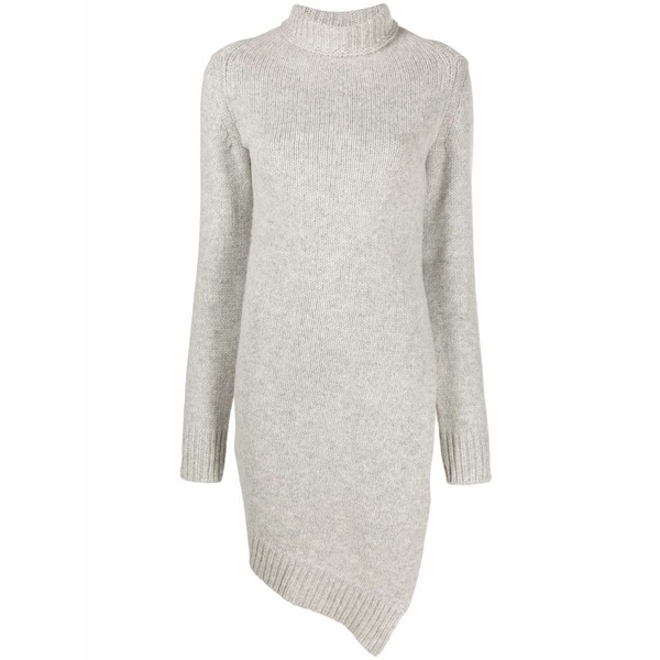 ジル・サンダー レディース 編み物\u0026スウェーター アウター Asymmetric roll-neck jumper Grey