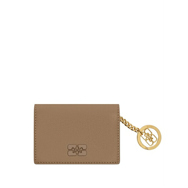 ガニー レディース 紙入れ 付属品 Bou chain-detail cardholder Brown