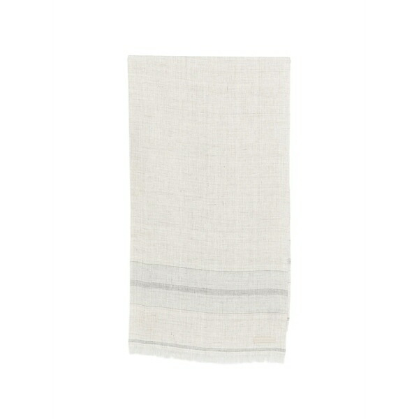 ゼニア メンズ えり巻き・袈裟・えり巻き 付属物 Striped fringe scarf Neutrals