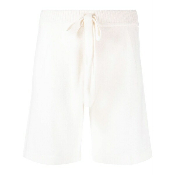パロッシュ レディース カジュアルパンツ ボトムス Knitted drawstring waist shorts White｜asty