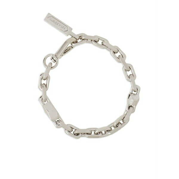 ランバン メンズ ブレスレット・バングル・アンクレット 添え物 Chain metals bracelet Silver