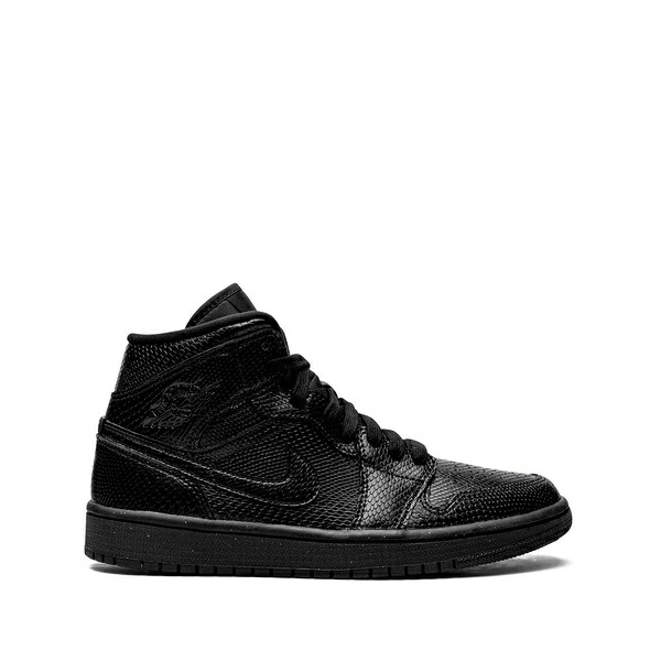 ジョーダン レディース スニーカー シューズ Air jordan 1 mid \"black snakeskin\"" sneakers Black"