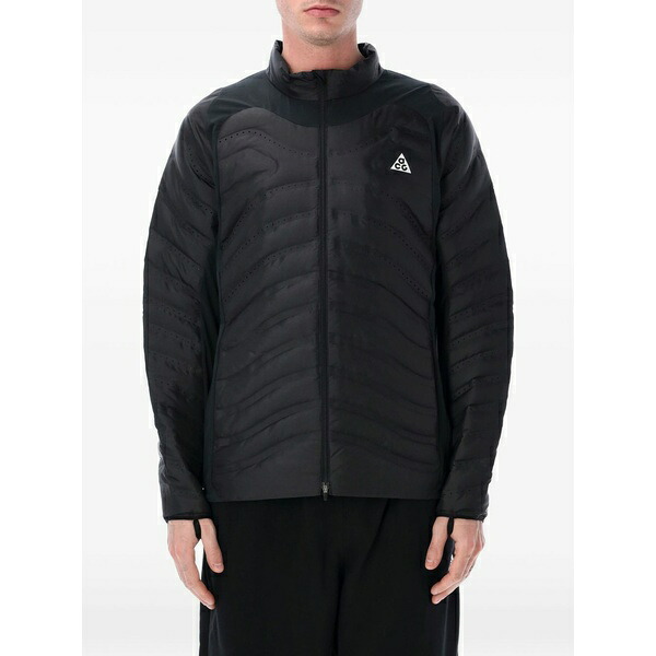 ナイキ メンズ ジャケット＆ブルゾン アウター Laser cut detail padded jacket Black｜asty