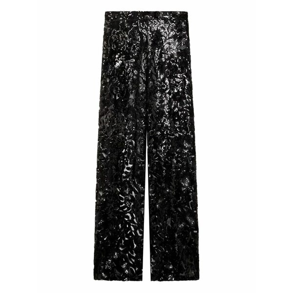 ゴールデングース レディース カジュアルパンツ ボトムス Sequined trousers Black｜asty