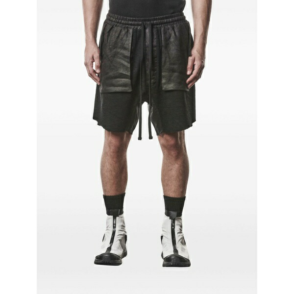 トム・クロム メンズ カジュアルパンツ ボトムス Pocket drawstring shorts Black｜asty