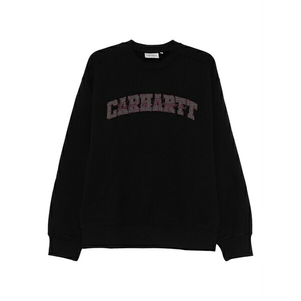 鉄道車両ハート形 メンズ パーカー・スウェットシャツ アウター Big school logo sweatshirt Black