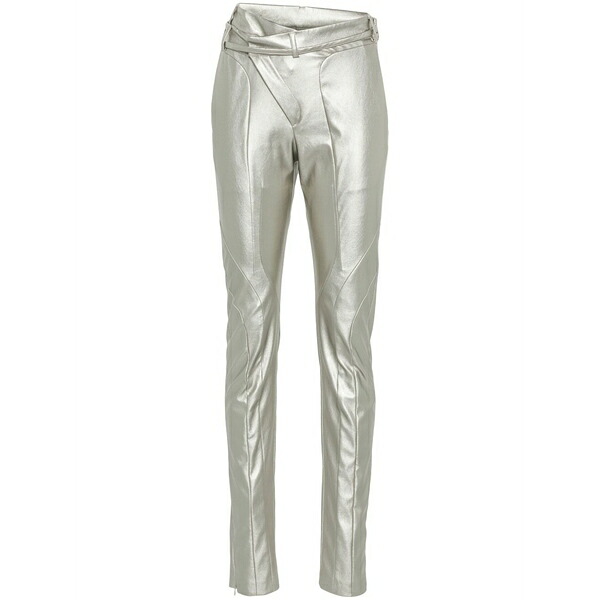オットリンガー レディース カジュアルパンツ ボトムス Asymmetric waist trousers Silver|asty
