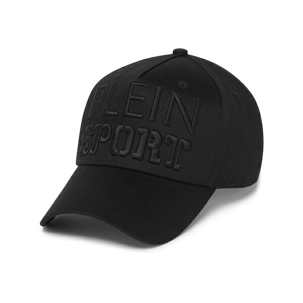 プレインスポーツ メンズ 帽子 アクセサリー Logo-embroidered baseball cap Black