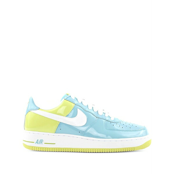 ナイキ メンズ スニーカー シューズ Air force 1 premium \"white/atomic green\" sneakers Blue