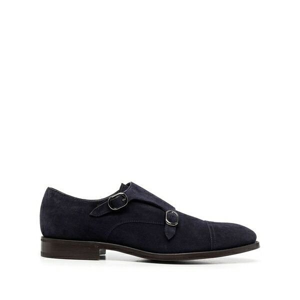ヘンダーソン・ブラッコ メンズ 御召しものシューズ シューズ Side-buckle monk shoes Blue