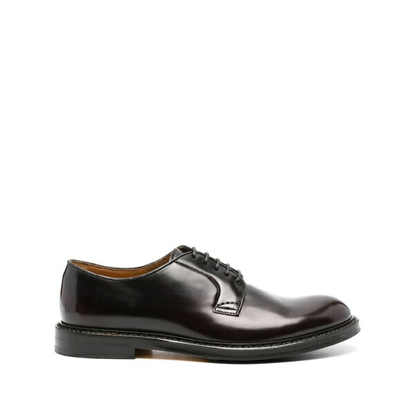 ドンカルズ メンズ 御召しものシューズ シューズ Leather derby shoes Brown