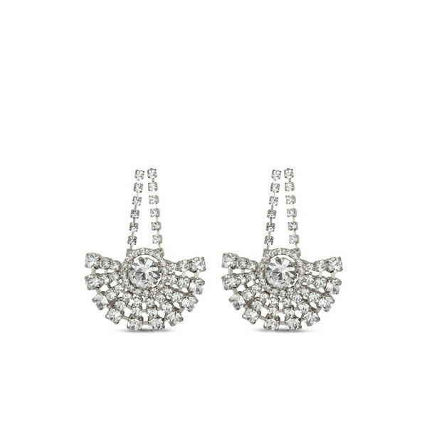 ジェニファーベア レディース ピアス&イヤリング アクセサリー Crystal velma earrings Silver|asty