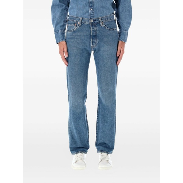 リーバイス メンズ デニムパンツ ボトムス 501 straight-leg jeans Blue｜asty