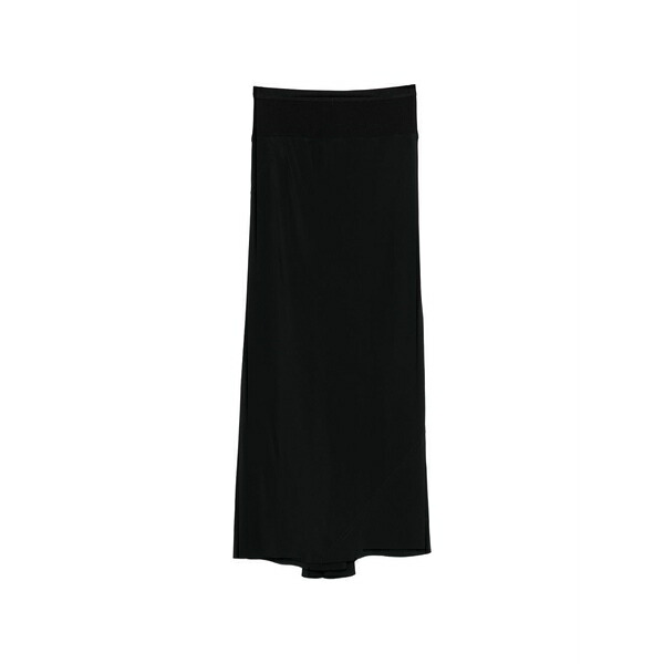 リックオウエンス レディース スカート ボトムス Ribbed midi skirt Black｜asty