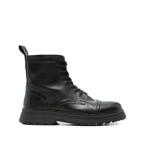 マルコポーロ メンズ ブーツ シューズ Lace-up boots Black