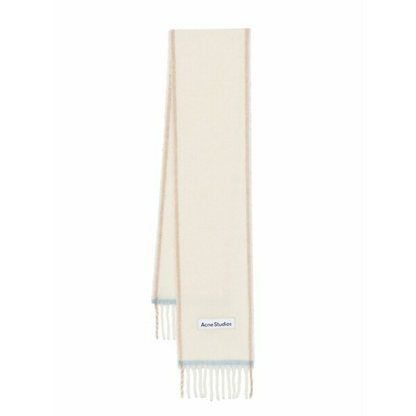 アクネ ストゥディオズ メンズ えり巻き・袈裟・えり巻き 付属物 Fringed scarf White