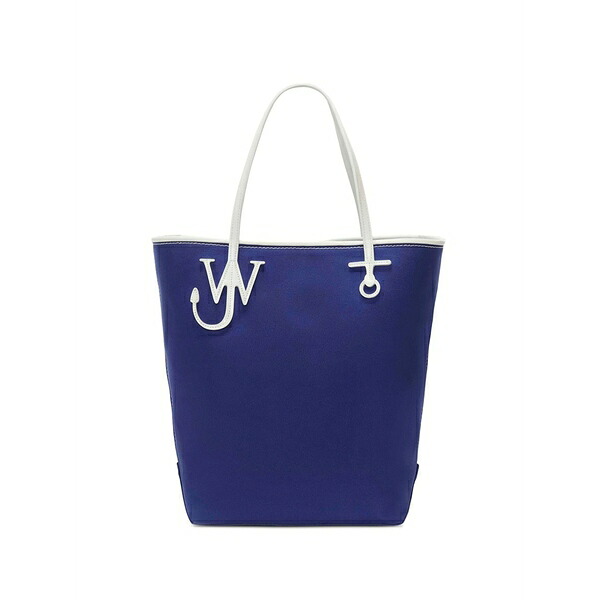 J.W.アンダーソン メンズ トートバッグ 御徒面子 Tall anchor canvas tote bag Blue