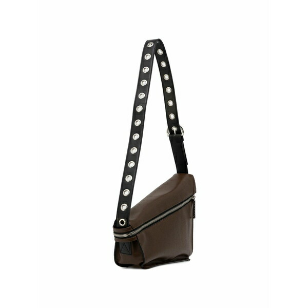シスレー レディース ショルダーバッグ 御徒面子 Asymmetric cross body bag Brown