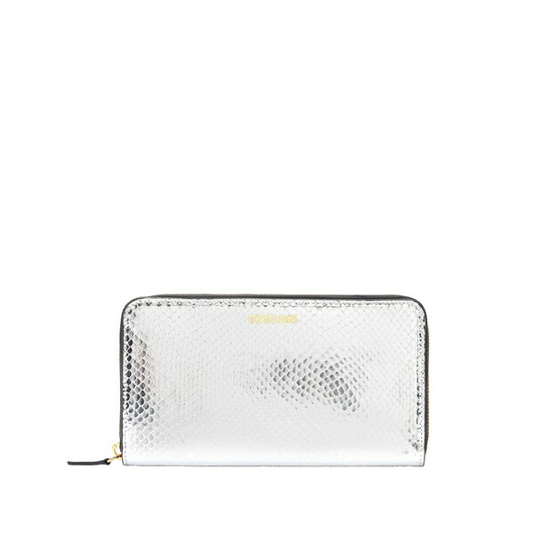 ロベルトカヴァリ レディース 金入れ 付属物 Leather wallet Silver