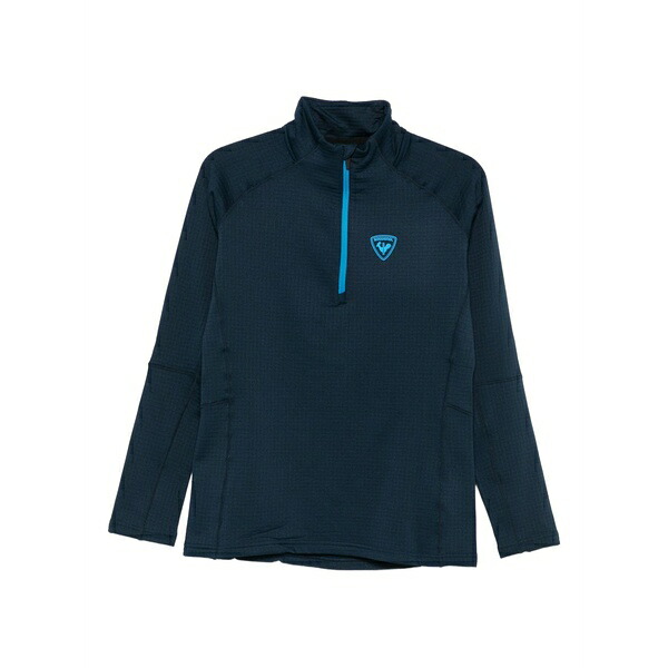ロシニョール メンズ 上衣＆上衣 アウター Blackside half-zip fleece jacket Blue