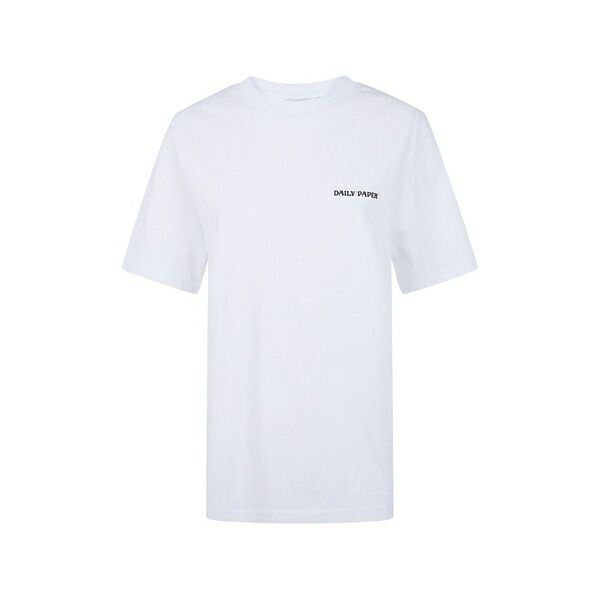 デイリー・ペーパー レディース Tシャツ トップス Logo t-shirt White|asty