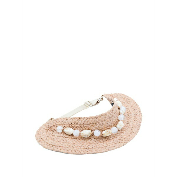 ヘレンカミンスキー レディース かぶり笠 付属品 Beaded raffia hat Neutrals