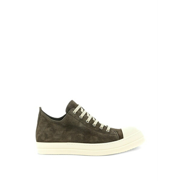 リックオウエンス メンズ スニーカー シューズ Low suede sneakers Grey
