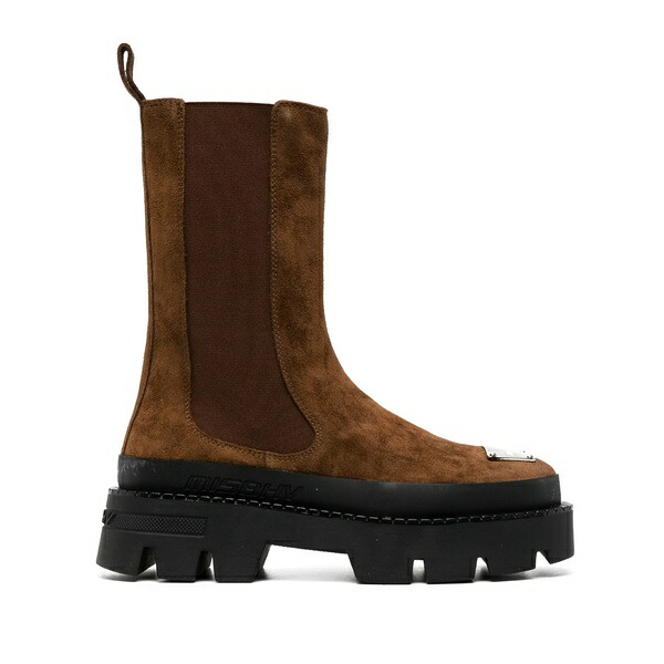 ミスビヘイブ レディース ブーツ シューズ 2000 suede chelsea boots Brown