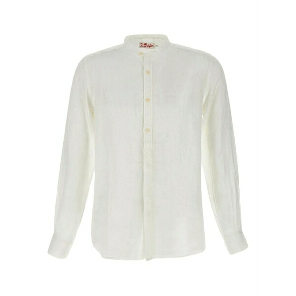 エムシーツーセイントバース メンズ プルオーバー トップス Naxos shirt  White