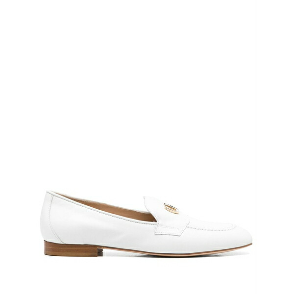カサディ レディース スリッポン・ローファー シューズ Leather loafers White
