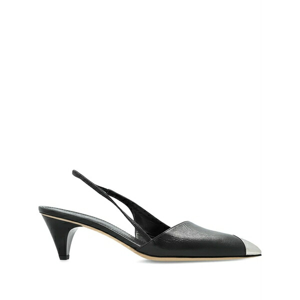 イロ レディース パンプス シューズ 60mm stargey slingback metallic-toe pumps Black｜asty