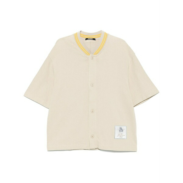 ジャクエムス メンズ ティーシャツ トップス La chemise baseball mc shirt  Neutrals