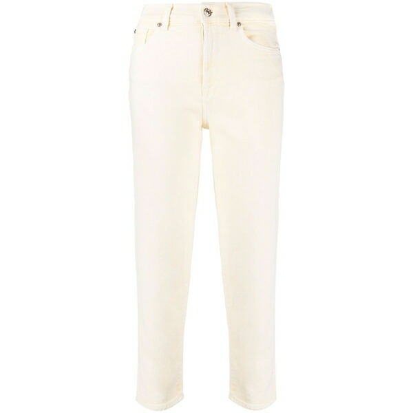 7フォーオールマンカインド レディース ジーンズズボン下 ボトムス High-waisted straight jeans Yellow