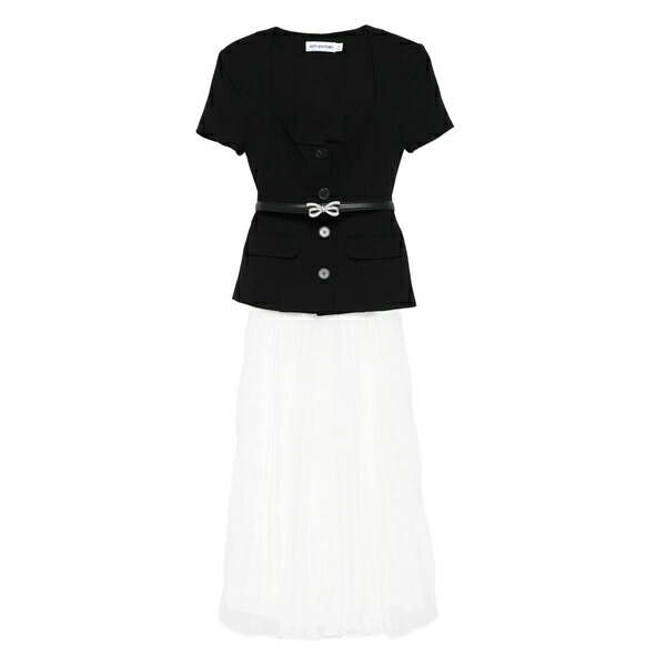 セルフ・ポートレイト レディース 衣裳 トップス Short sleeve MIDI dress Black