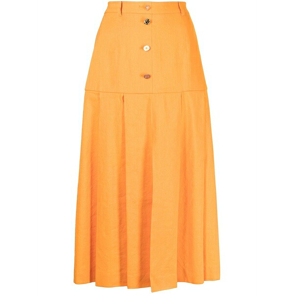 レジーナ・ピョウ レディース スコート ボトムス Button-detail MIDI skirt Orange