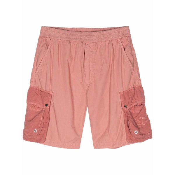 アイスバーグ メンズ カジュアルパンツ ボトムス Embroidered-logo cargo shorts Pink｜asty