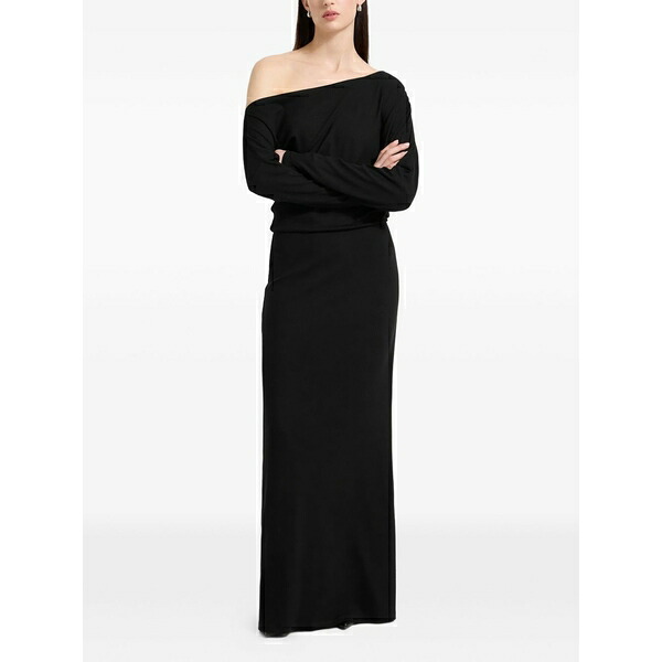 マルセラ レディース 衣裳 トップス Amia one-shoulder maxi dress Black